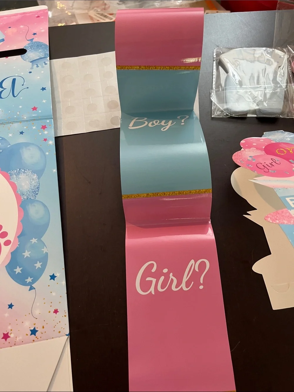 Gender Reveal Party Decorations - Pink and Blue Set- New in Package
